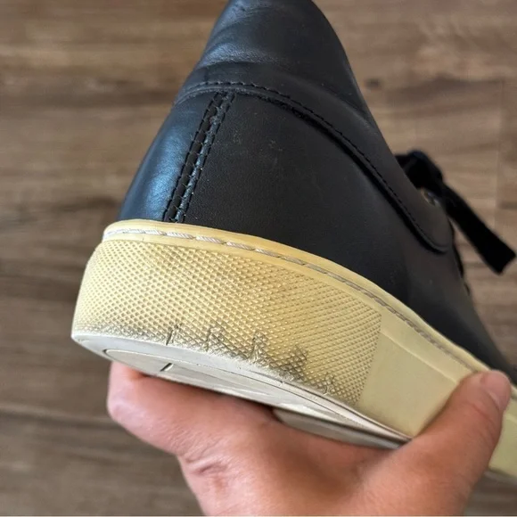 Beckett Simonon black leather sneakers size 44 US 10 - Picture 3 of 14